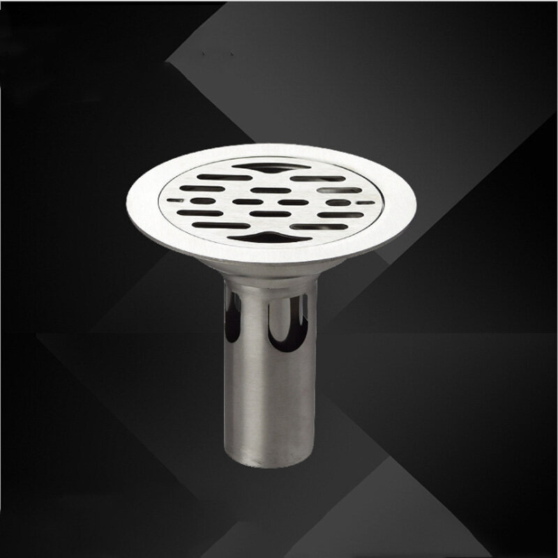 Stainless steel 10cm Circular Floor Drain Bathroom Kitchen Drain Cover Kitchen Filter Strainer