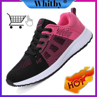 Whitby Giày thể thao nữ chống trượt giày chạy bộ Giày buộc dây co giãn cơ bản đi bộ hàng ngày thumbnail