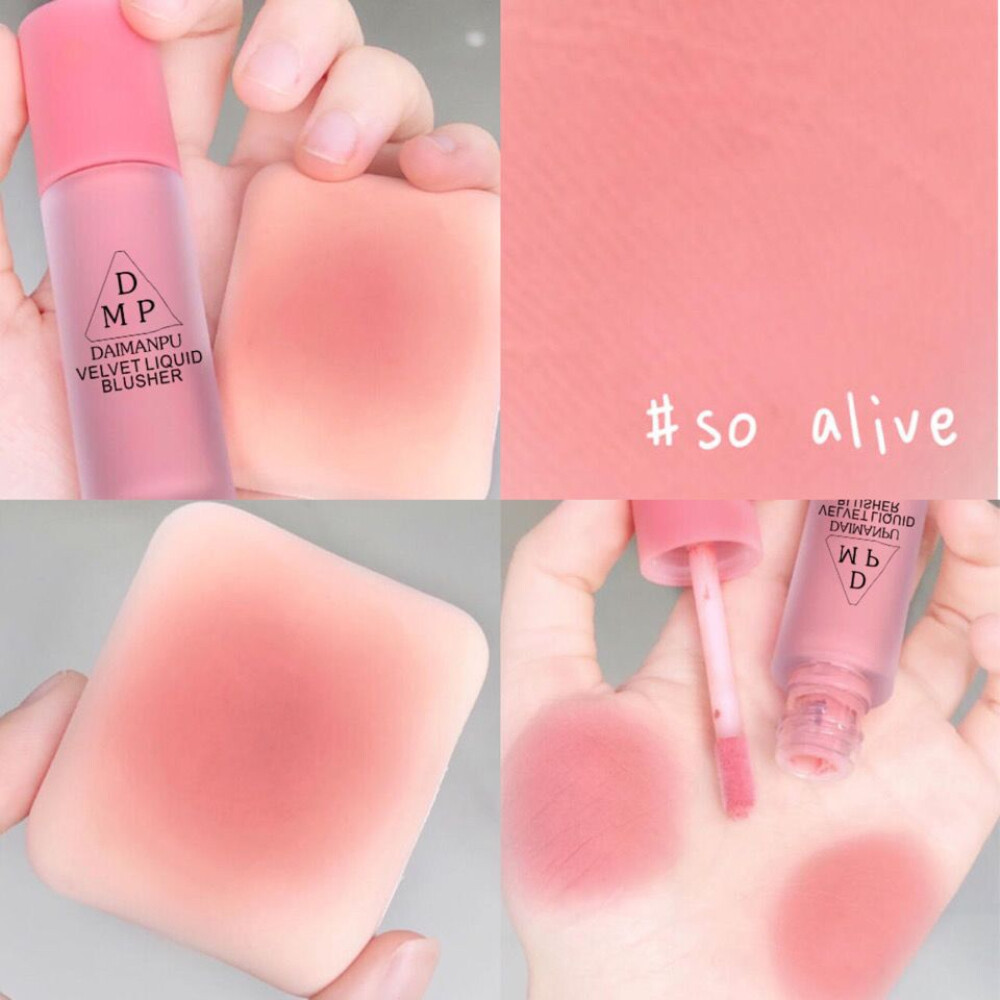 【Bevy】 【Ready Stock】3Colors Natural Rose Matte Velvet Blush Milk Tea Blush Pallete Face Pigment Cheek Blusher Powder Makeup Contour Shadow Pink Blush