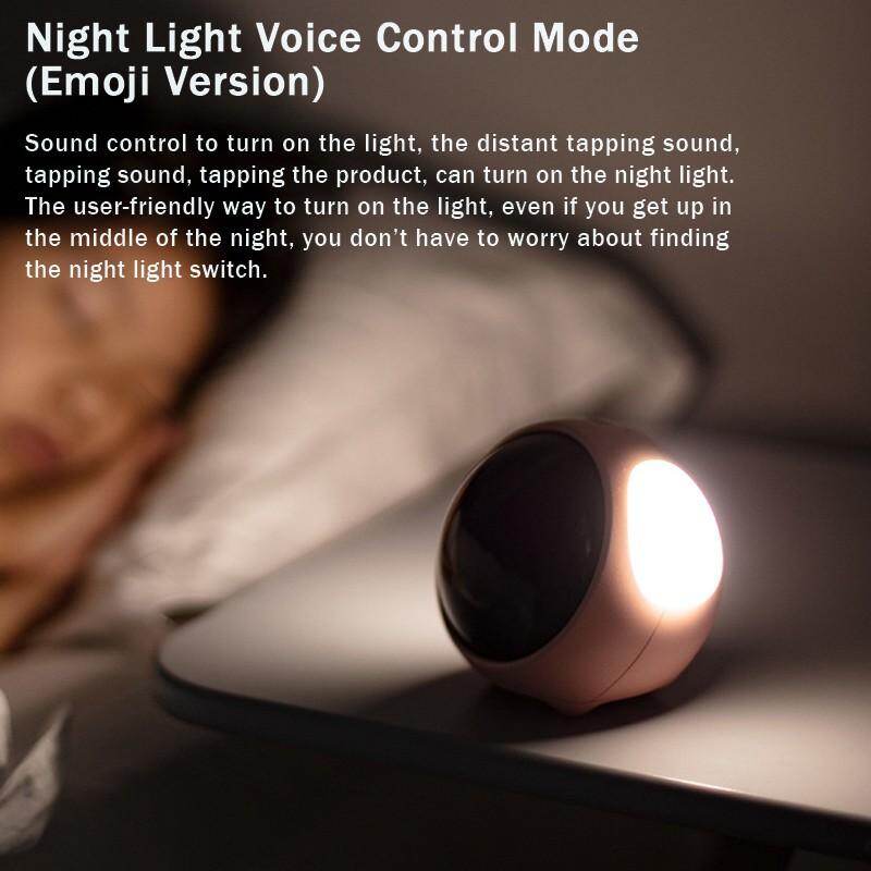 Xiaomi Youpin Đồng Hồ Báo Thức Biểu Cảm Dễ Thương Đèn LED Kỹ Thuật Số Điều Khiển Bằng Giọng Nói Đa Chức Năng, Đồng Hồ Đầu Giường Cho Gia Đình Văn Phòng
