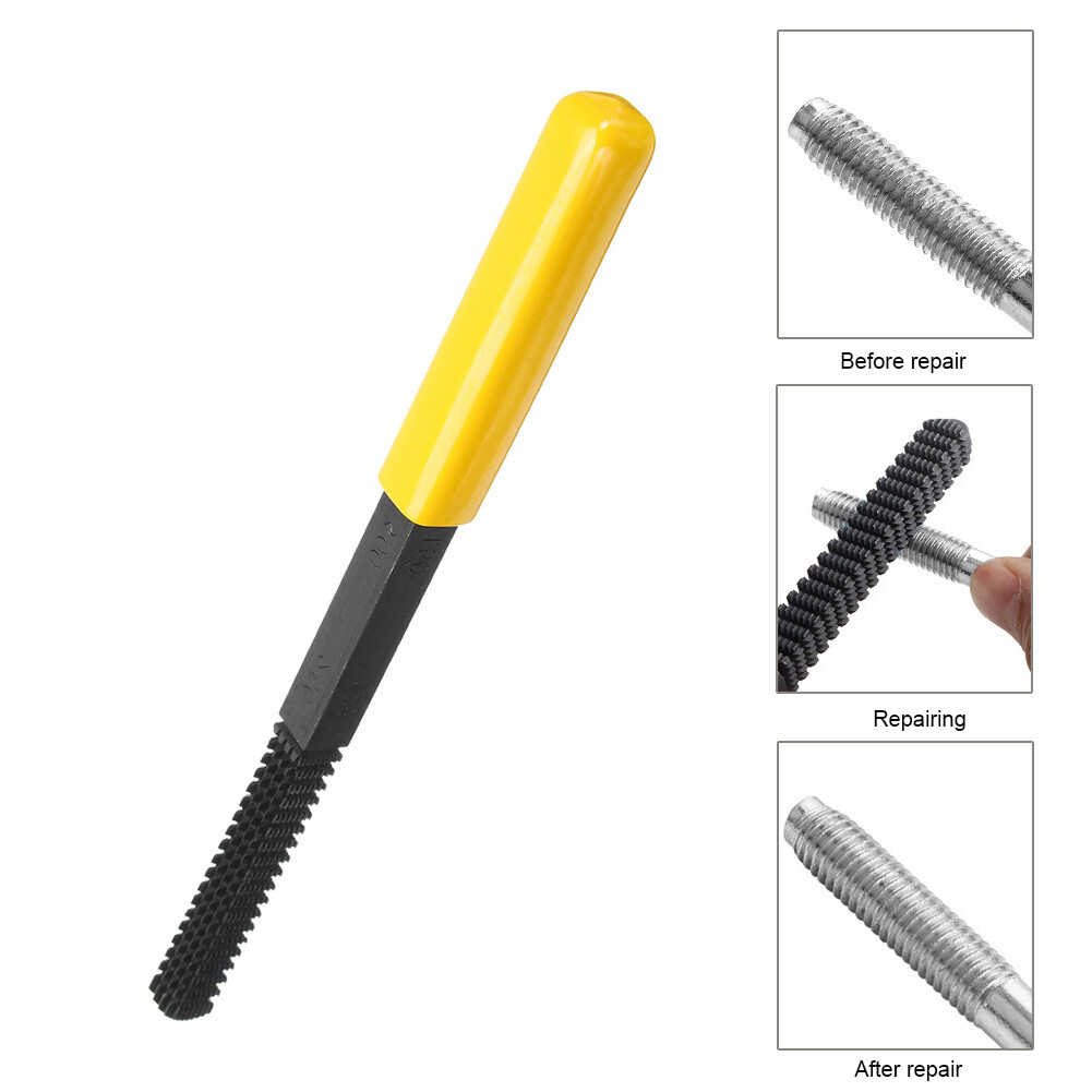 Damaged Screw Thread Repair File Pipe Bolt Teeth Restoration Hardware Tool