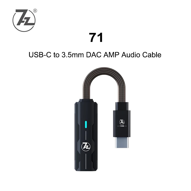 7HZ SEVENHERTZ 71 Portable Headphone Amplifier DAC Dongle with AK4377