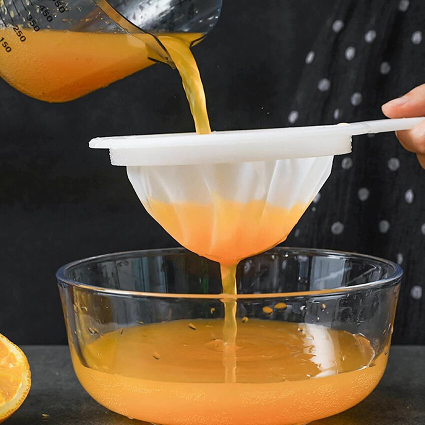 Lưới Lọc Nhà Bếp Siêu Mịn 400 Lưới, Muỗng Lọc Lưới Ni Lông Nhà Bếp Thích Hợp Cho Sữa Đậu Nành Cà Phê Sữa Chua