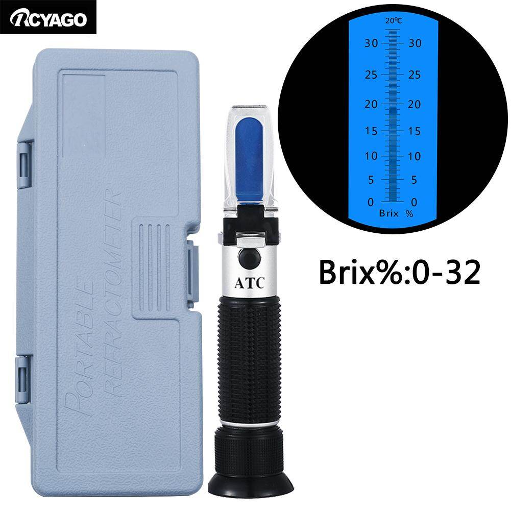 RCYAGO New 0-32% Brix Refractometer ATC Refractometer Saccharimeter Sugar Content Test