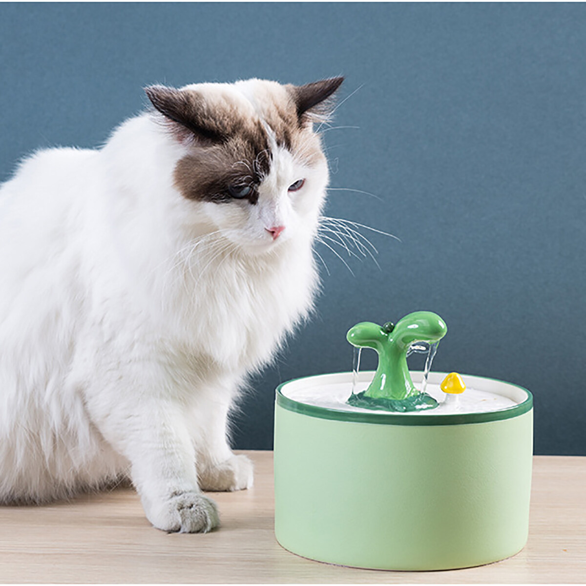 1/1.5L Electric Ceramic Cat Drinking Water Fountain For Cats Dogs