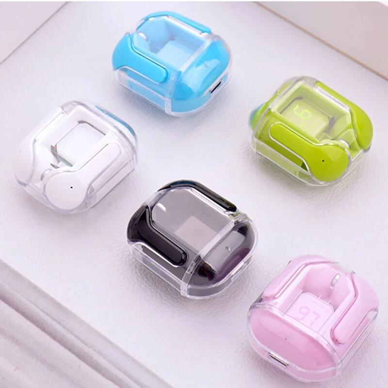 ♥ Thanh toán khi nhận hàng ♥  BT30 TWS Tai nghe Bluetooth không dây Hi-Fi Màn hình LED trong suốt Tai nghe Bluetooth Stereo Heavy Bass Đồng Ring Horn Tai nghe có micrô