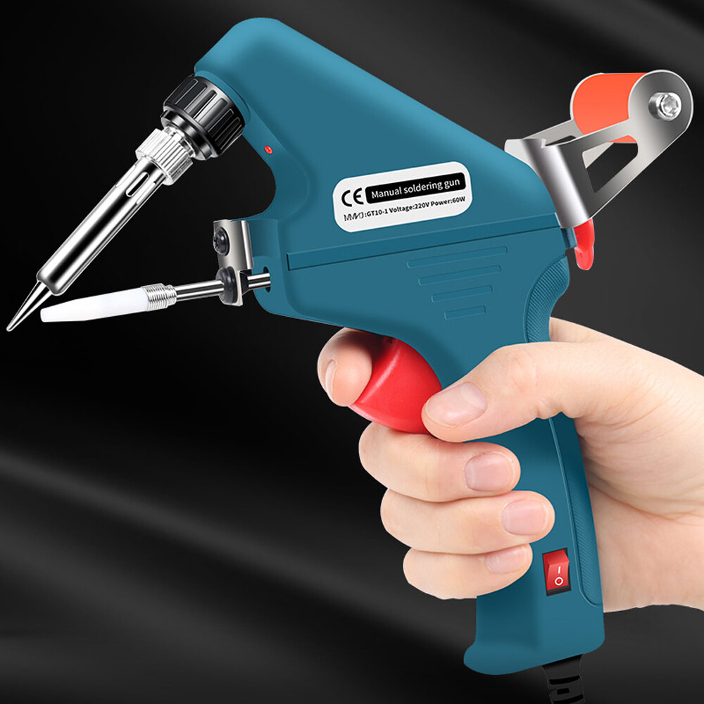Smart Sensor 60W Handheld Soldering Iron Automatic Tin Feeding Machine Electronic Welding Tool for DIY Home Repairing