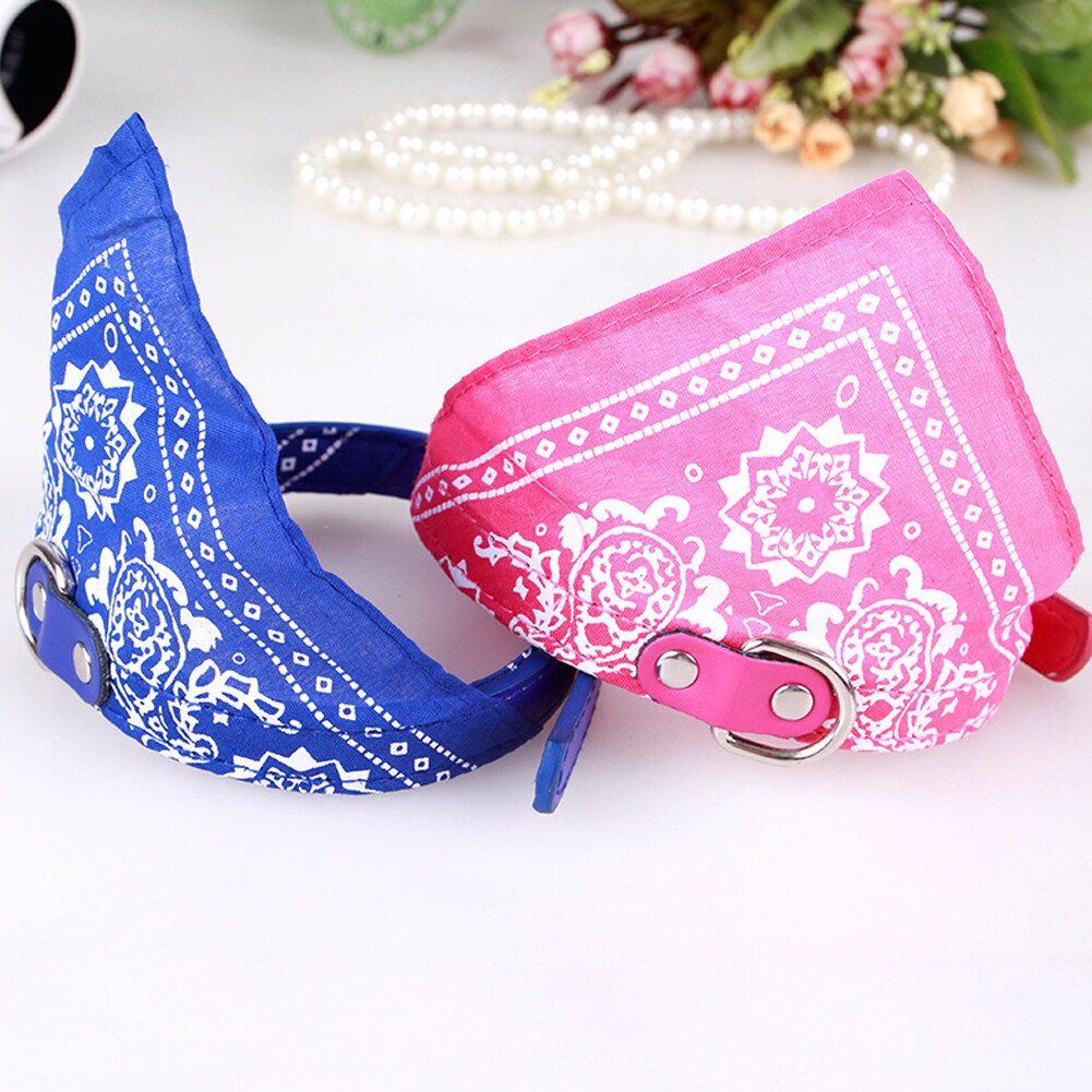 Adjustable Pet Cat Soft Scarf Collars Neckerchief Necklace trigon Pet accessories Adjustable Small Dog Scarf