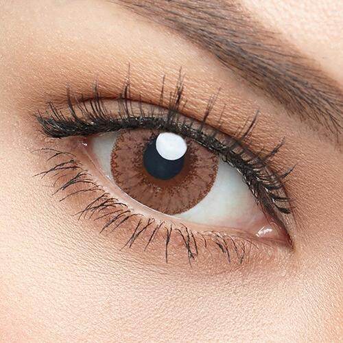 Contact Lens Brown Color + Case