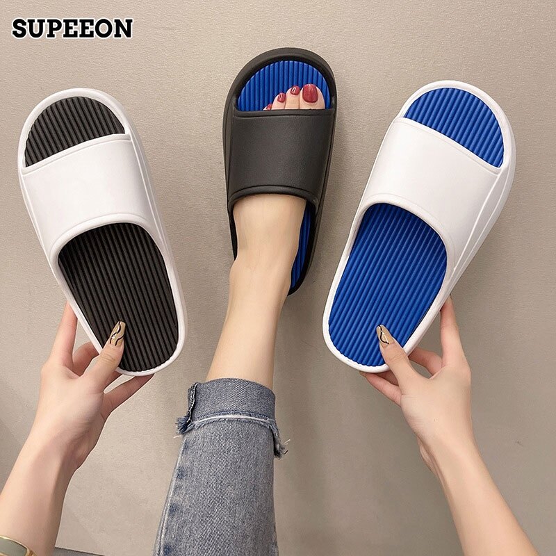 SUPEEON Giày Đi Biển Thể Thao Dép Lê Hai Tông Đế Xuồng Thời Trang Dép Đôi