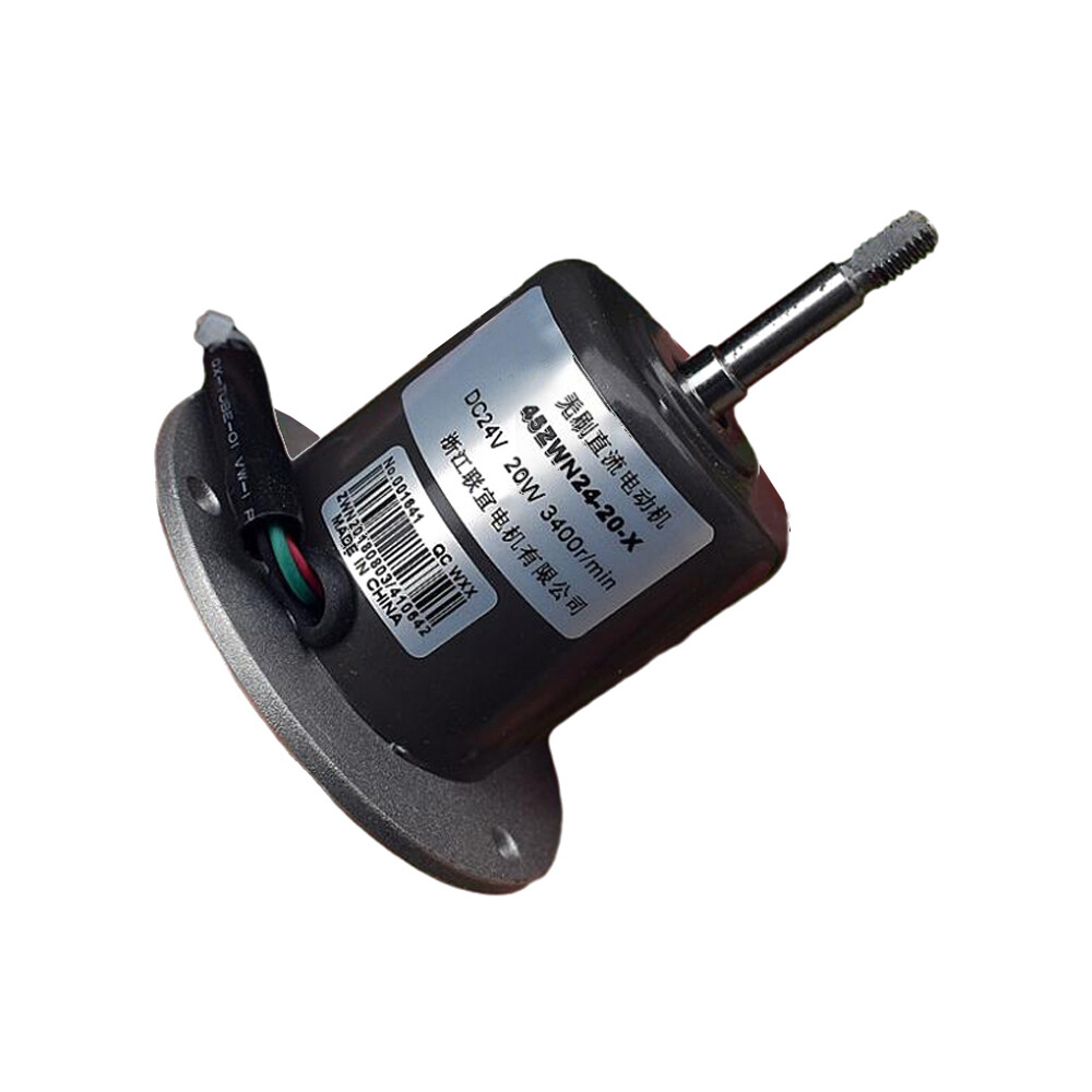 DC 24V 10W Brushless Motor Double Ball Bearing 3400 RPM Brushless Motor Built-in Drive Board Rare Earth Strong Magnetic Motor