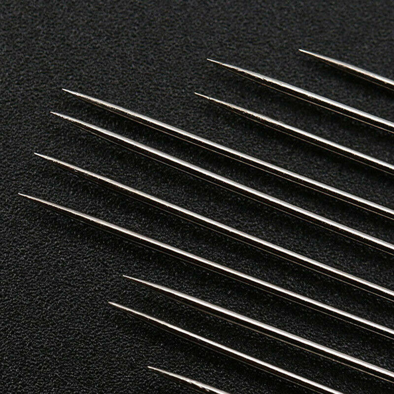 BOKALI Thép Không Gỉ Tự Luồng Kim Mở May Darning Needles Set