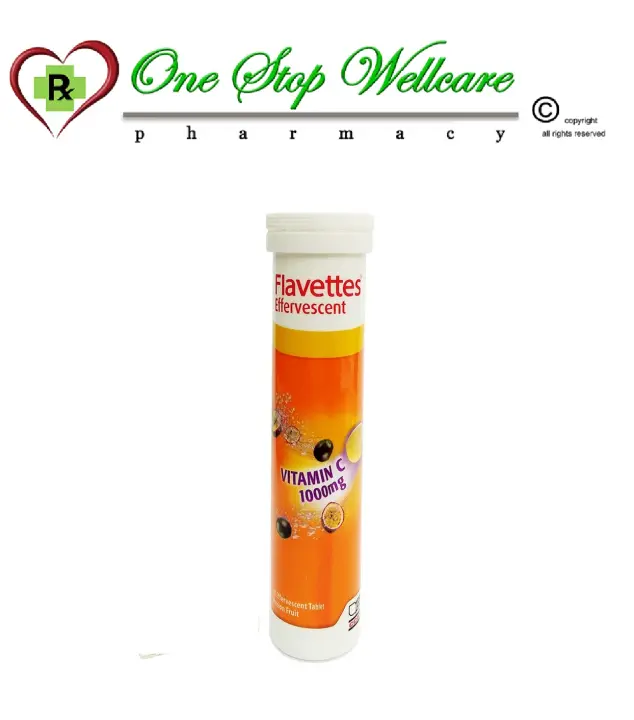 Flavettes Effervescent Vitamin C Passion Fruit 15 S Exp 06 22 Lazada
