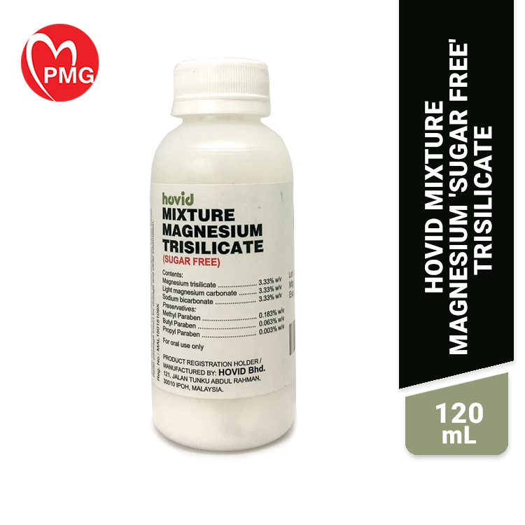 [PMG PHARMACY] Hovid Mixture Magnesium Sugar Free Trisilicate 120ml Bot
