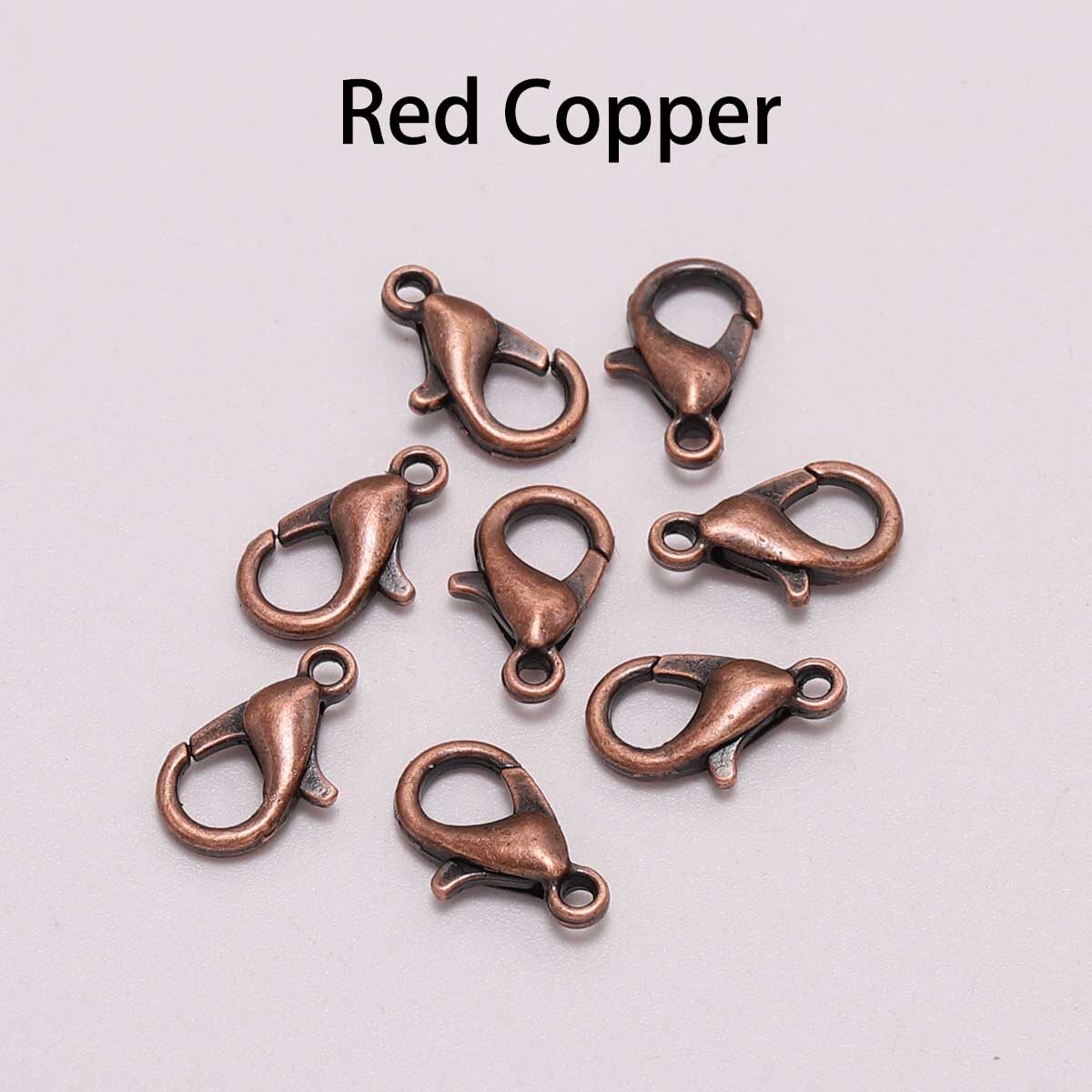 10-50PCS 10/12/14/16/18/21mm Alloy Lobster Clasps Hooks Chain For Bracelet Necklace Connectors DIY Jewelry Making Findings Supplies