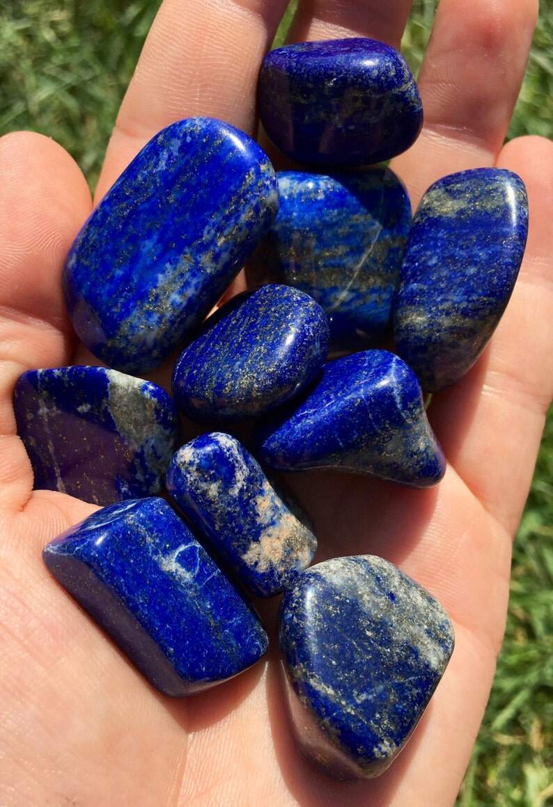Lapis Lazuli Tumbled Stone - Tumbled Lapis Lazuli - Healing Crystals and Stones - Lapis Lazuli Crystal