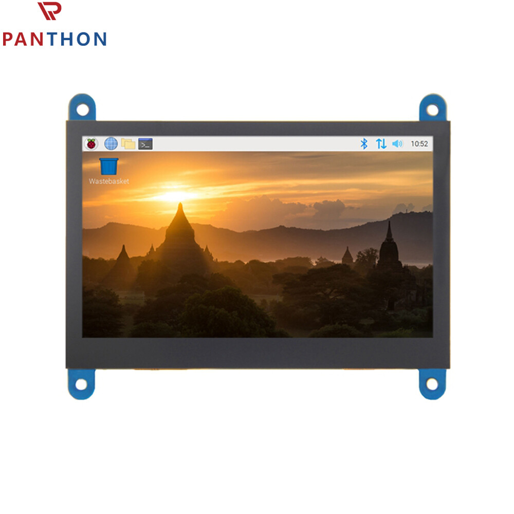 Panthon 4.3 Inch Cho Raspberry Pi màn hình HDMI Với Điện Dung Màn Hình Cảm Ứng Độ Phân Giải 800*480 Hỗ Trợ Windows10/8/7 5-Điểm Cảm Ứng Hỗ Trợ Cho Raspberry Pi 3B +/4B Duy Nhất Điểm điều khiển bằng cảm ứng USB Cảm Ứng