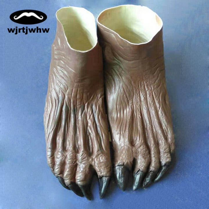 Werewolf Ghost Hands Gloves//Feet Shoes Adult Halloween Fancy Costume