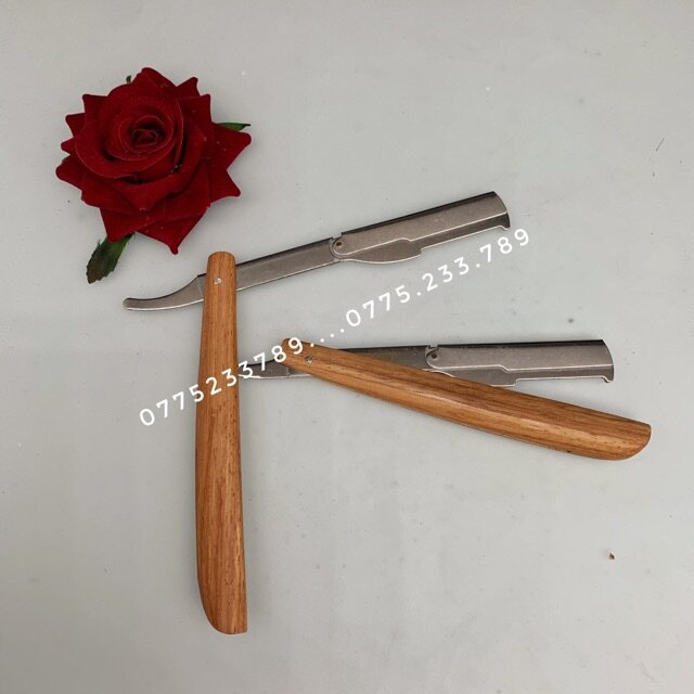 Cán Dao Cạo Tay Gỗ, Cán Dao Cạo Lông Mặt