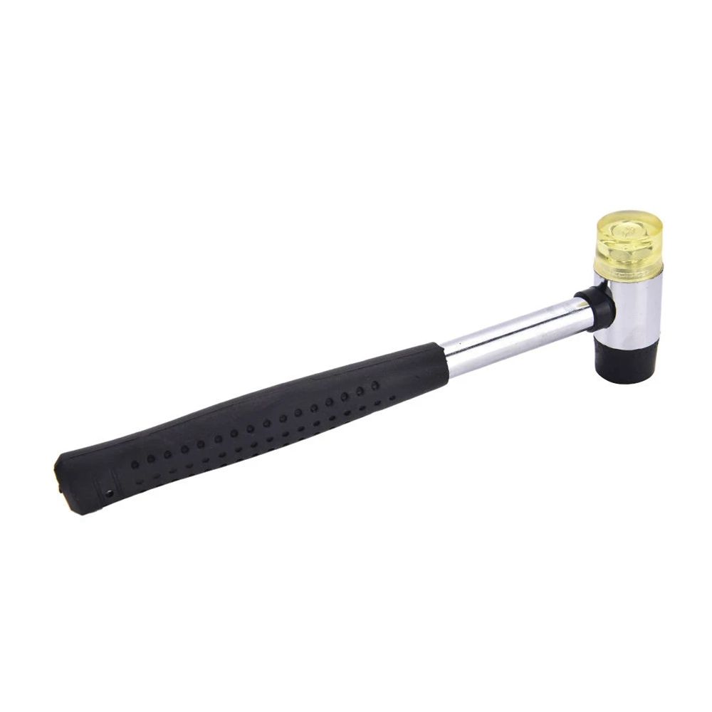 LYCHEE Round Head Solid Tap Manual Tile Installation Jewelry Craft DIY Rubber Hammer Hammer Installation Hammer Woodworking Tools