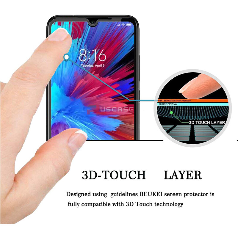 PlusCase for Tecno Spark 7T 2 Pack HD 9H Hard Tempered Glass Screen Protector Full Coverage Clear Protective Film 2 Pieces