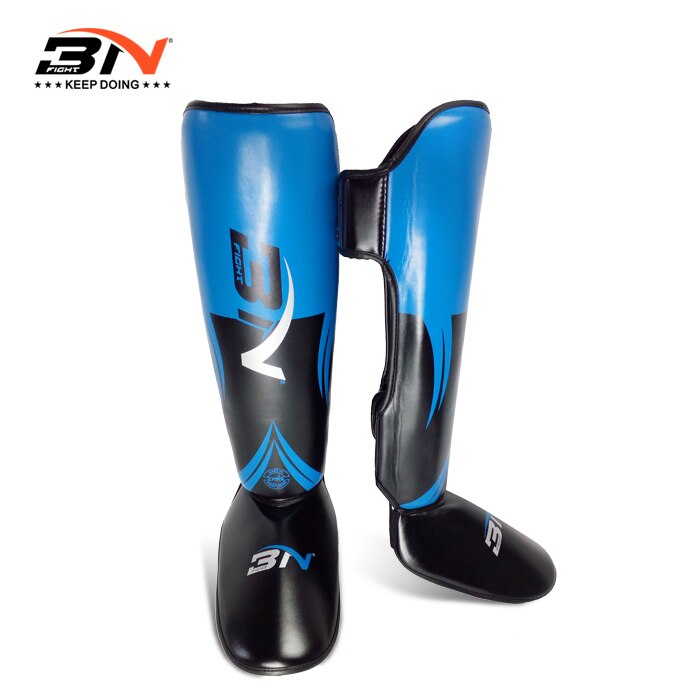 BN MMA Boxing Muay Thai Shin Guards Kickboxing Leg Support Shield Equipment Karate Ankle Foot Protection DEO