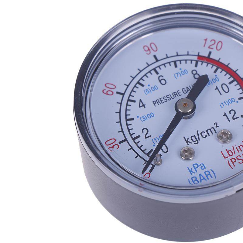 Bar air pressure gauge 13mm 1/4 bsp thread double scale for air compressor