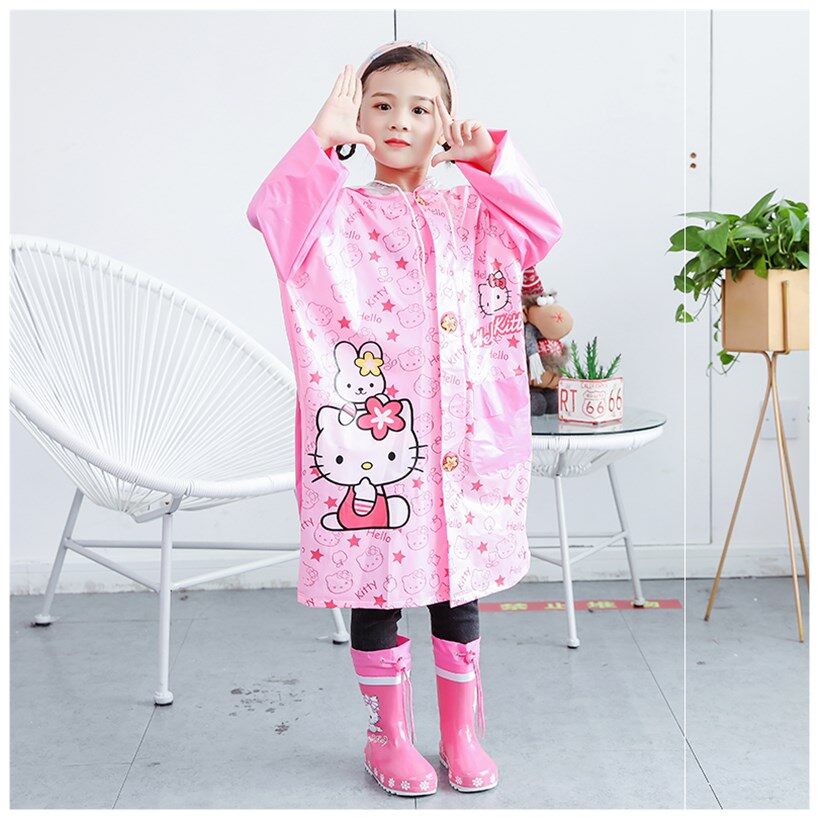 Children's raincoats and rain boots set 