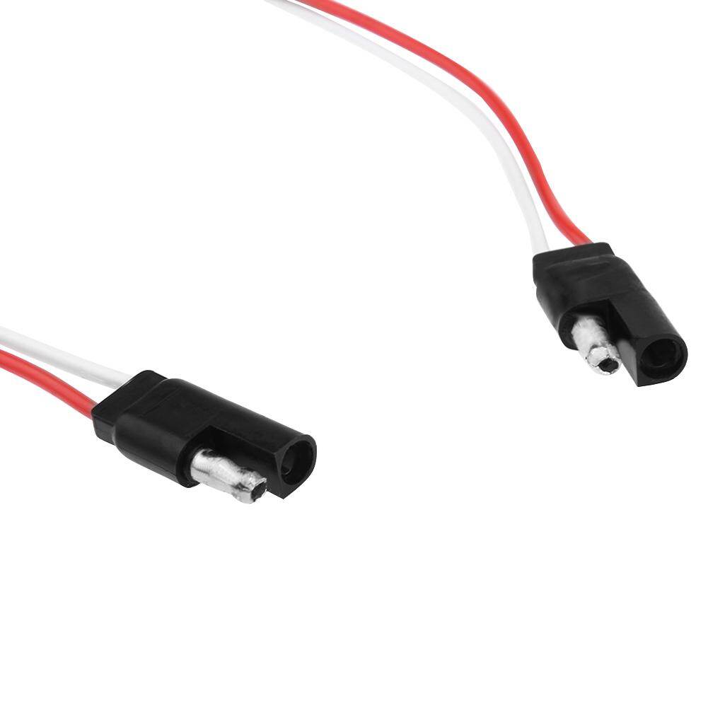 2-Pin SAE Cắm Trailer Ánh Sáng Dây Nịt Dây Điện Mở Rộng Phẳng Dây Nối