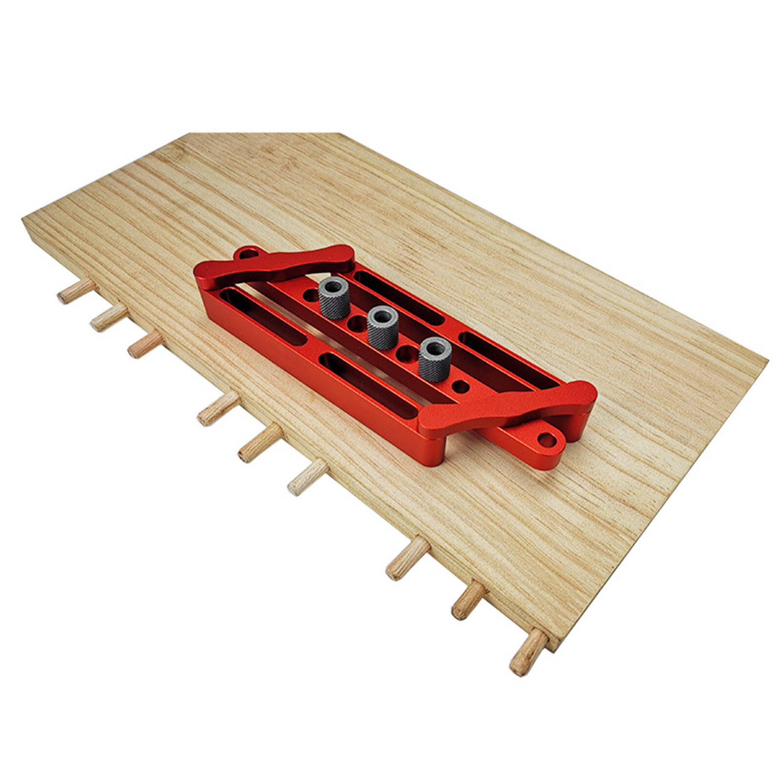 Woodworking Dowel Punch Hole Drilling Guide Positioner Doweling Locator Tool