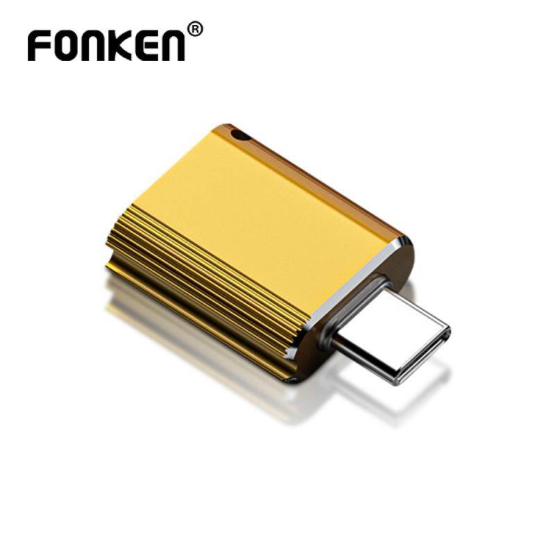Fonken otg adapter type c to usb 3.0 otg type-c otg usb c otg with chain glow otg for phone laptop