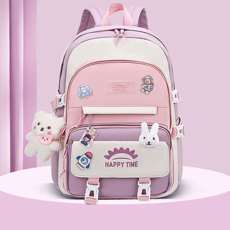 School bag ins style high school student junior high school student pupils cute backpack