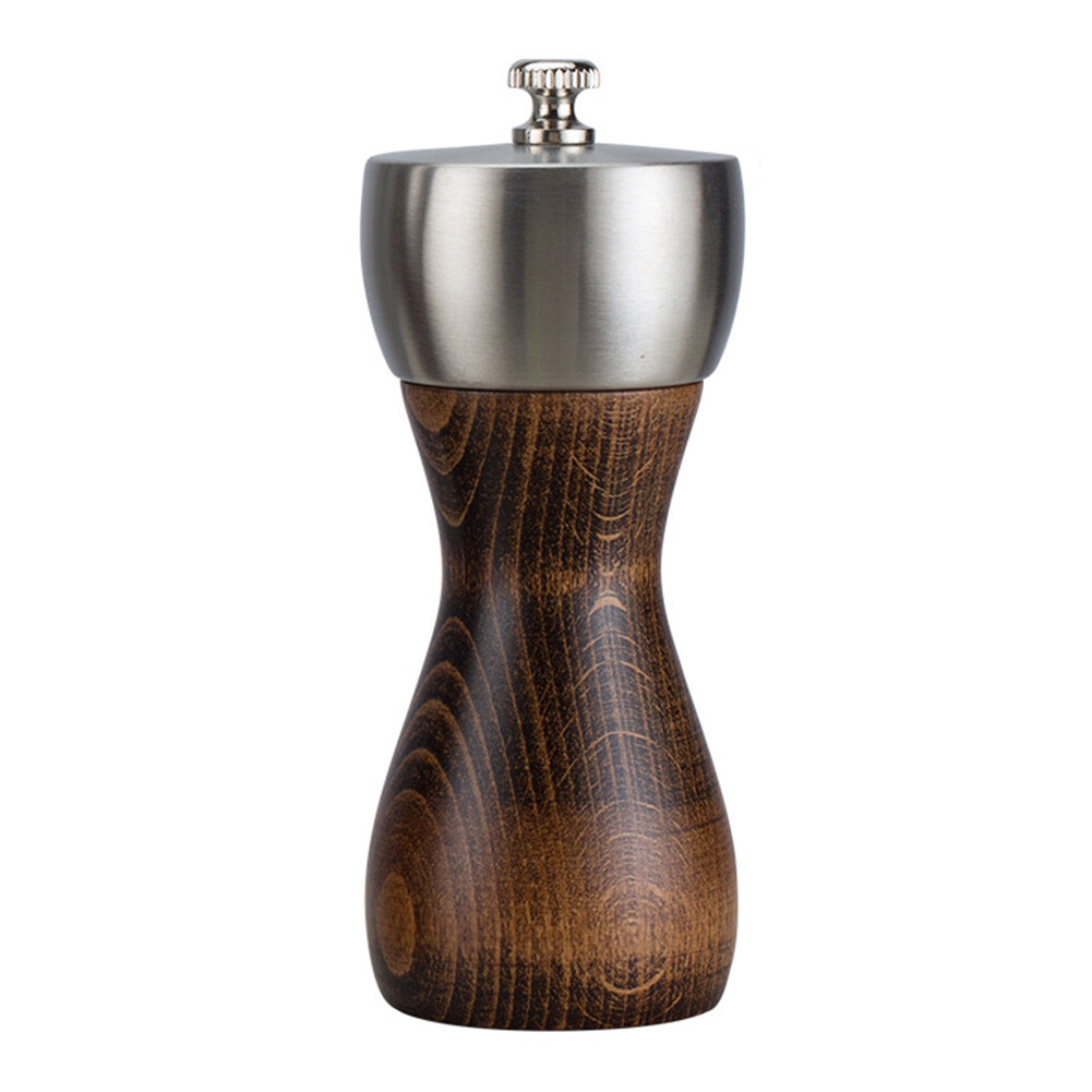 Terylin 5/6/8inch Manual Wooden Pepper Mill Salt Spice Grinder Kitchen Grinding Tool