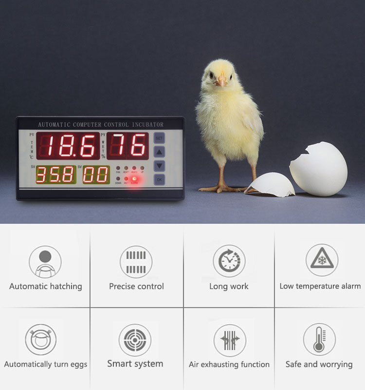 YIERYI XM-18 Digital Automatic Small Egg Incubator Thermostat Controller with Temperature Humidity Sensor for Farming