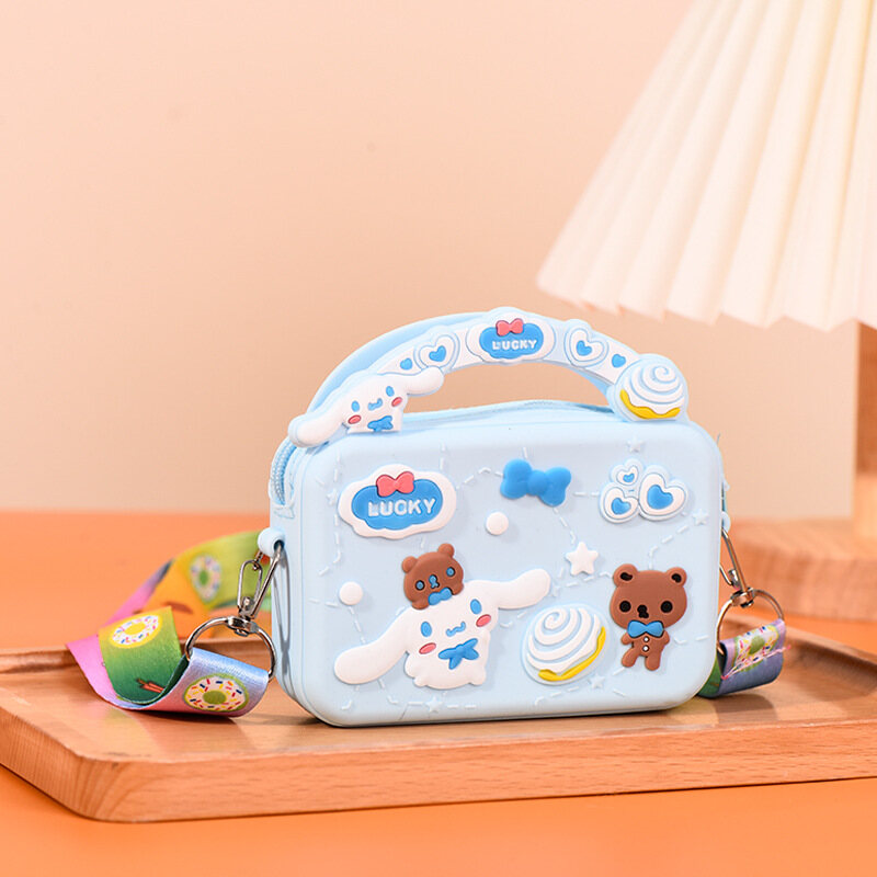 ELACCENT Mini Coin Purse Small Wallet ins Student Cute Small Bag Cartoon Key Case Earphone Bag