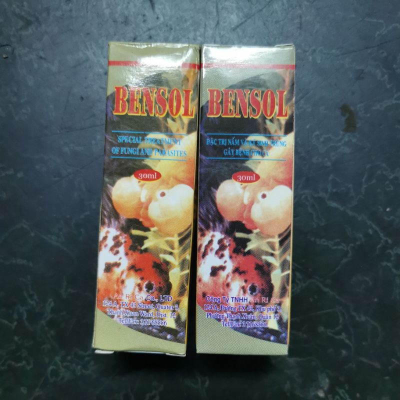 Bensol nấm, ký sinh trùng gây bệnh cho cá cảnh