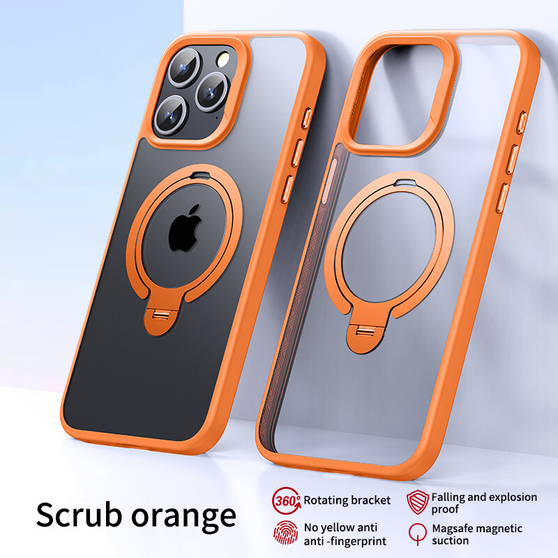For Apple iphone 15 Pro Max 14 Pro iphone 13 Pro Max Case with 360° Rotatable Magnetic Shockproof Armor Ring Stand [Compatible with Magsafe] [Military-Grade Protection] Back Solid Hard PC Case for iphone 12 Pro Max 15 Plus Cover