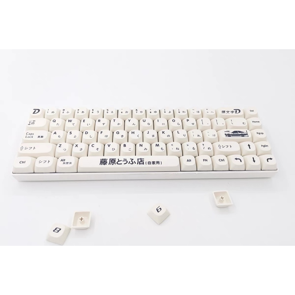 Ae86 Keycaps PBT dye-sub Cherry độ cao độ nghiêng nút bàn phím ban đầu D Keycap Tương thích với Cherry Gateron công tắc MX Bàn phím cơ