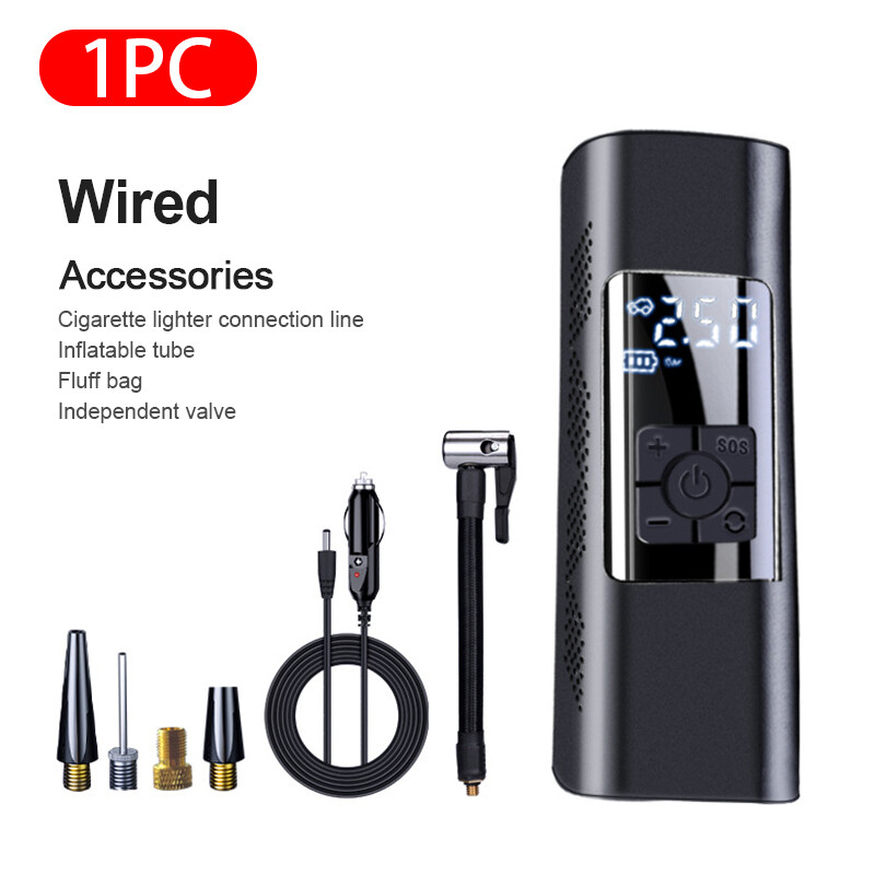 12V Car Tire Inflator Pump Digital display Portable Car Air Compressor for Car Motorcyclr Bicycle