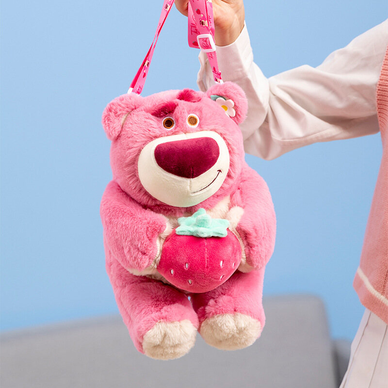 C&K Doll Plush Toy Doll Strawberry Bear Bag