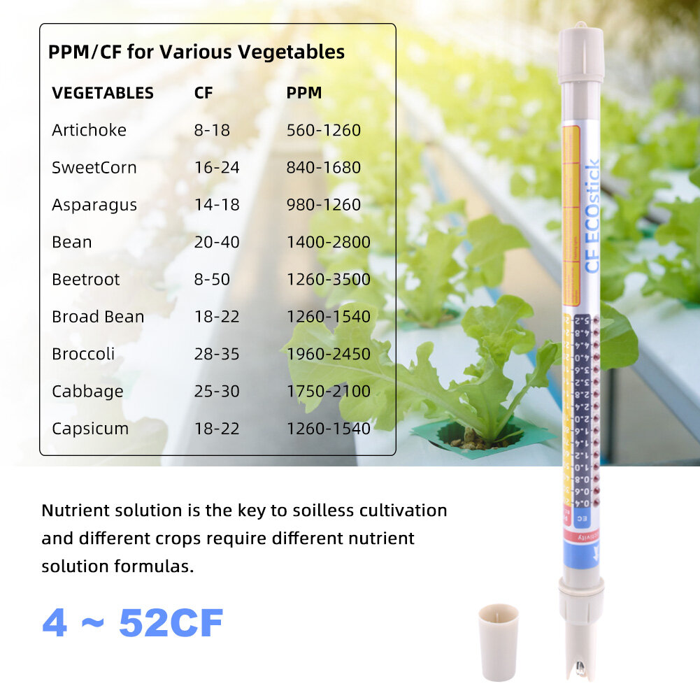 Bút Kiểm Tra Chất Lượng Nước Yieryi EC/Ppm/CF Máy Đo EC Làm Vườn
