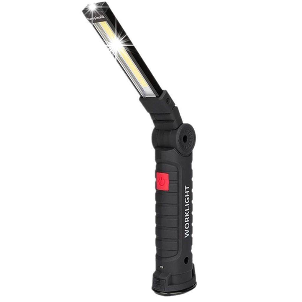 Rechargeable COB LED Slim Work Light Lamp Flashlight Magnetic Foldable Inspect