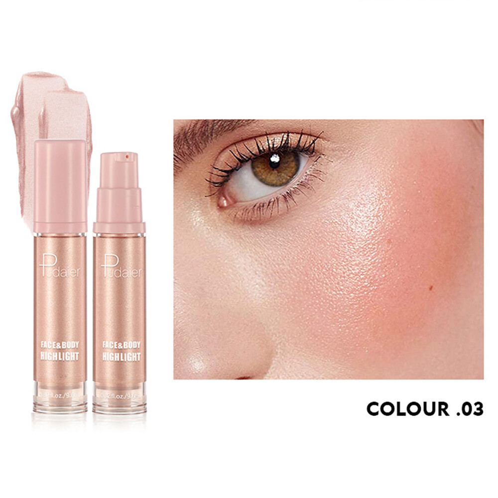 [Smilelili] Pudaier Liquid Highlighter Contouring 8-color Shimmer Illuminator Highlighter Cream For Face Body