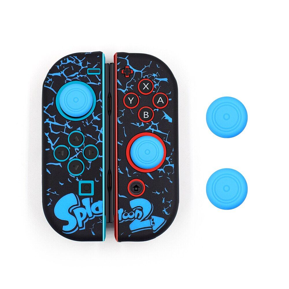 Solft Silicone Case for Nintendo Switch Oled Joycon Cover Case with Thumbstick caps for NS Switch Controller Grip Joy-con Cover