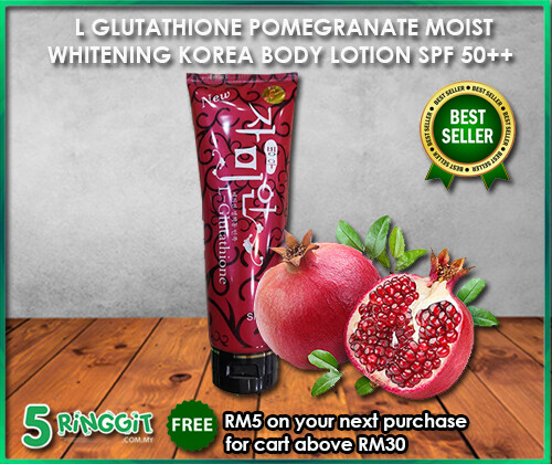 L Glutathione Pomegranate Moist Whitening Korea Body Lotion SPF 50++