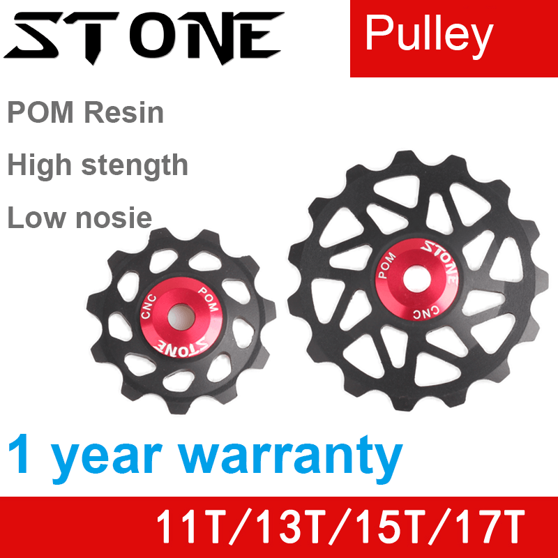 Stone Pulley Wheel Gear Guide Roller Jockey 11t 13t 15t Bearing Road MTB Bike Bearings Rear Derailleur for X4 Shimano M370 Bike Accessories