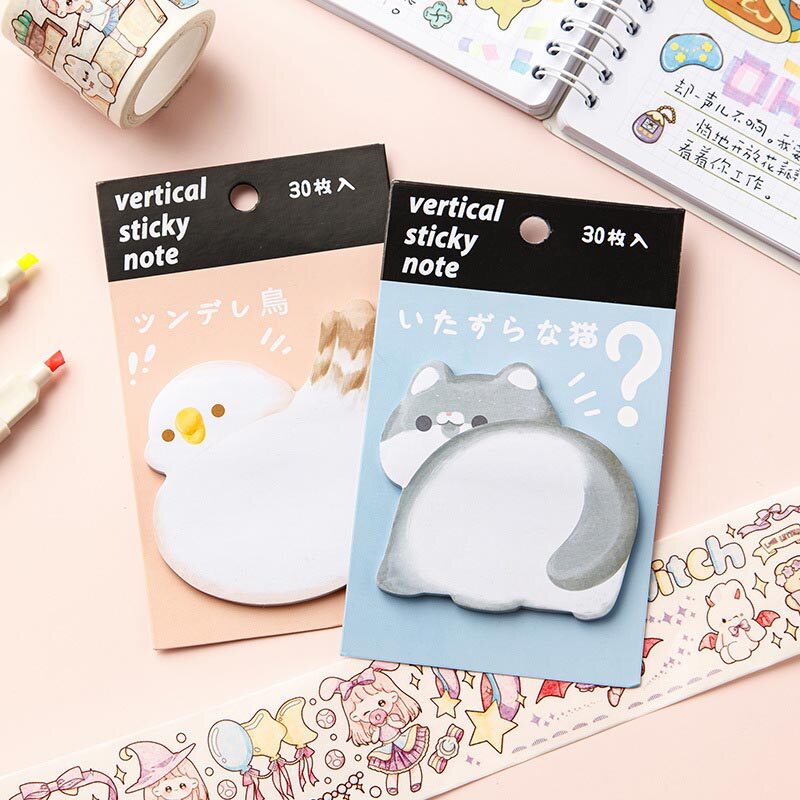Cartoon Butt Post-it Note Set Memo Notes Index Mark Sticky Note Decorative Stickers
