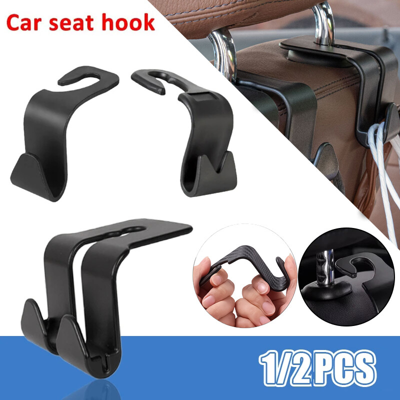 2 cái xe đa chức năng giá đỡ điện thoại di động móc hai đầu tựa đầu xe hơi móc ghế sau xe vật đựng vật chứa