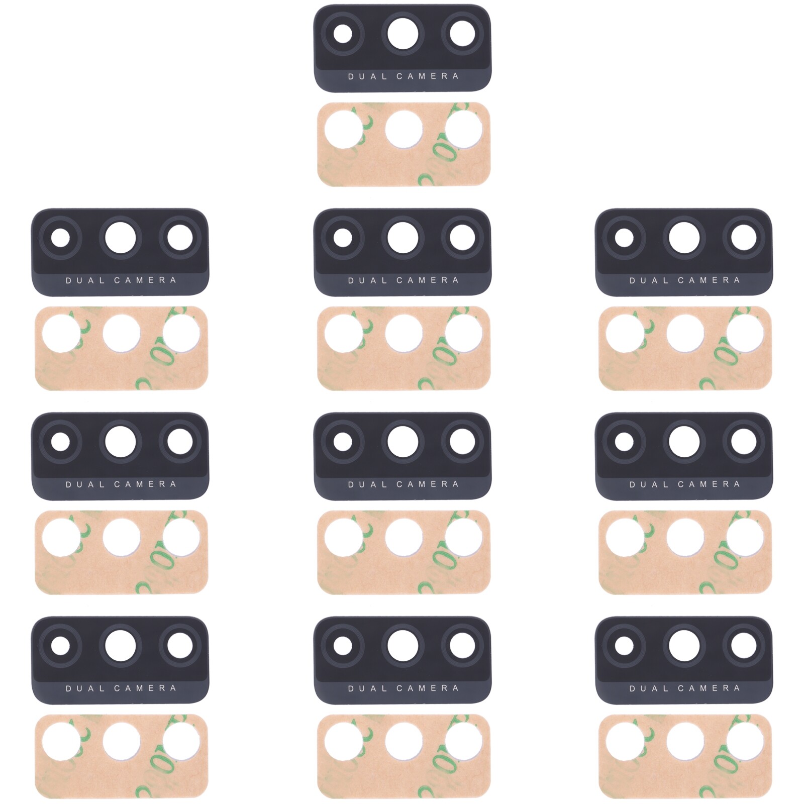 10 pcs back camera lens for tecno spark 6 go ke5j, ke5k