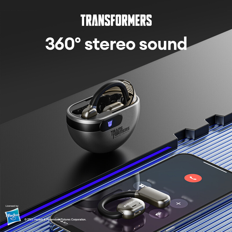 Transformers TF-T09 Wireless ear-mounted Bluetooth headset high definition call intelligent noise reduction sports running high sound quality open headset